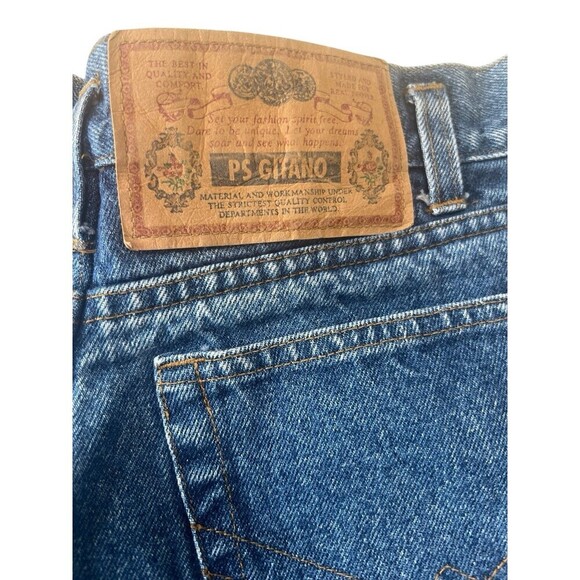 Vintage Gitano 80's 90's High Rise Denim Mom Jean Shorts 9/10 100% Cotton - Picture 5 of 9